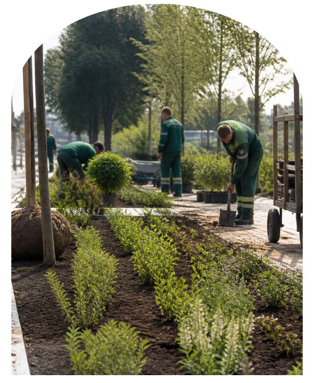 Озеленение общественных территорий под ключ в Пятигорске